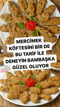 Yeşil Mercimekli Bulgur Köftesi
