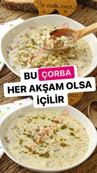 Yeşil Mercimekli Mantı Çorbası