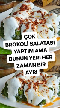 Yoğurtlu Brokoli Salatası