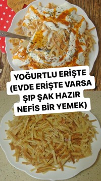 Yoğurtlu Erişte