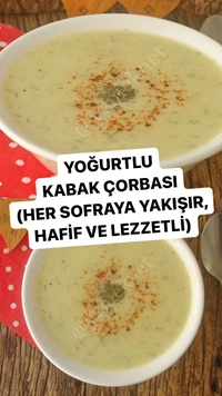 Yoğurtlu Kabak Çorbası