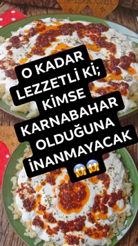 Yoğurtlu Karnabahar Kavurması