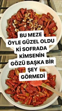 Yoğurtlu Kuru Domates Mezesi