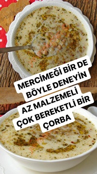 Yoğurtlu Yeşil Mercimek Çorbası