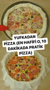Yufkadan Pizza