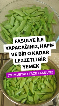 Yumurtalı Taze Fasulye Kavurması