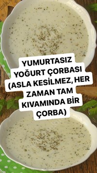 Yumurtasız Yoğurt Çorbası