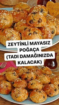 Zeytinli Mayasız Poğaça