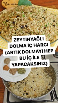 Zeytinyağlı Dolma İç Harcı